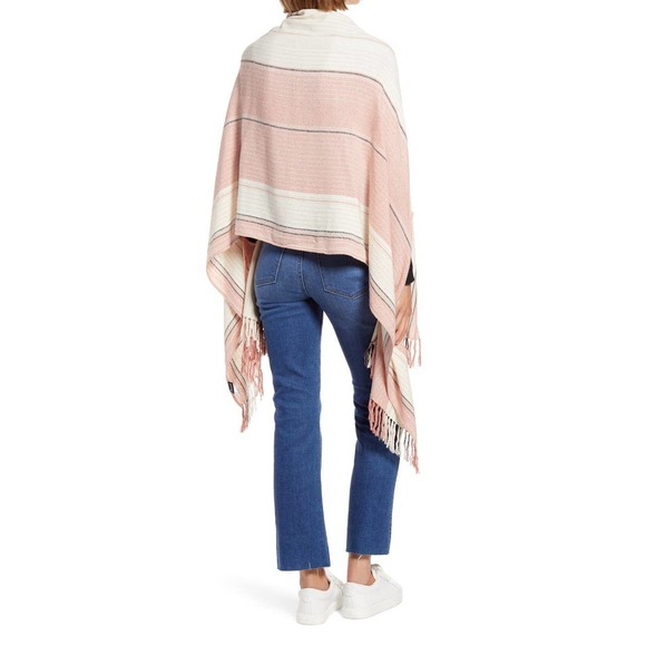 Madewell Maui Stripe Silk Noil Cape Scarf - Picture 5 of 5